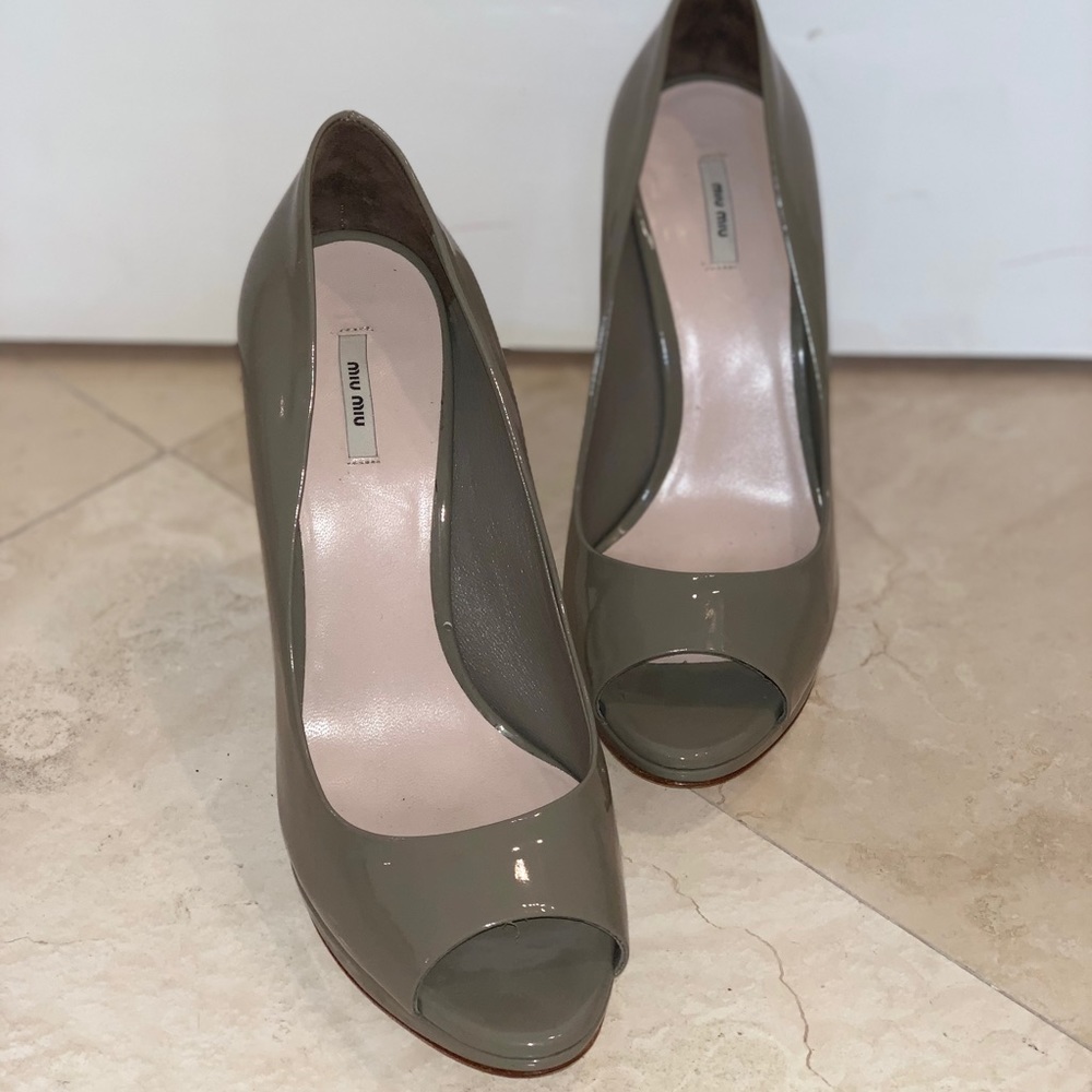 Grey Miu Miu Heels